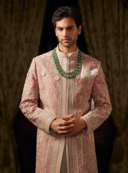 Ivory Groom Sherwani