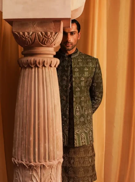 Olive Green Prince Coat