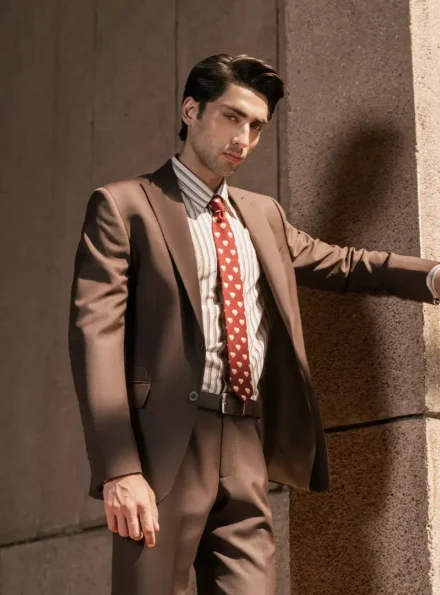Brown Two Piece Suit