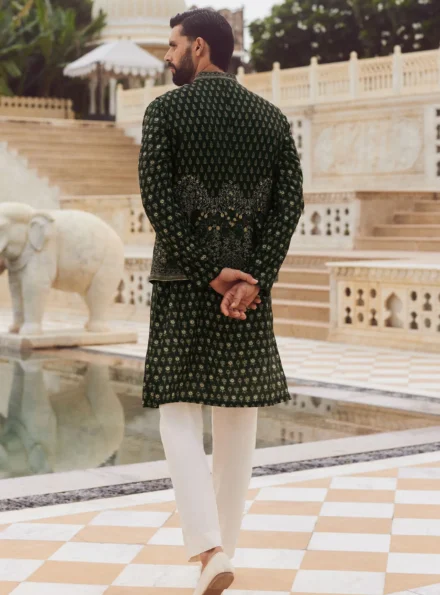 Green Embroidered Waistcoat