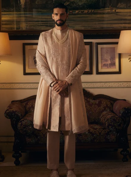 Champagne Sherwani