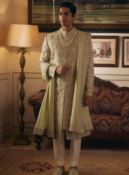 Sage Green Sherwani