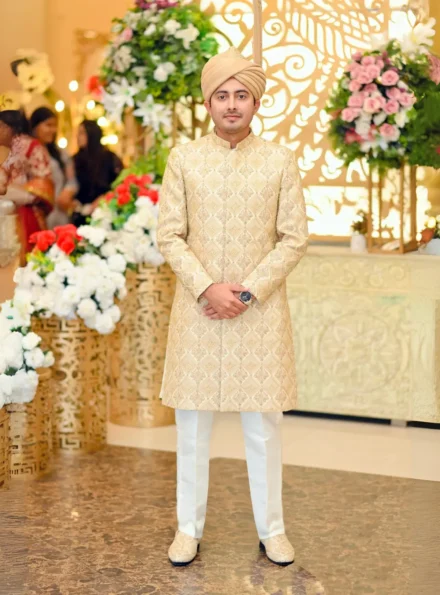 Gold Sherwani