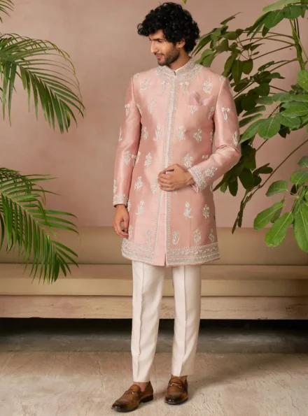 Rose Pink Sherwani
