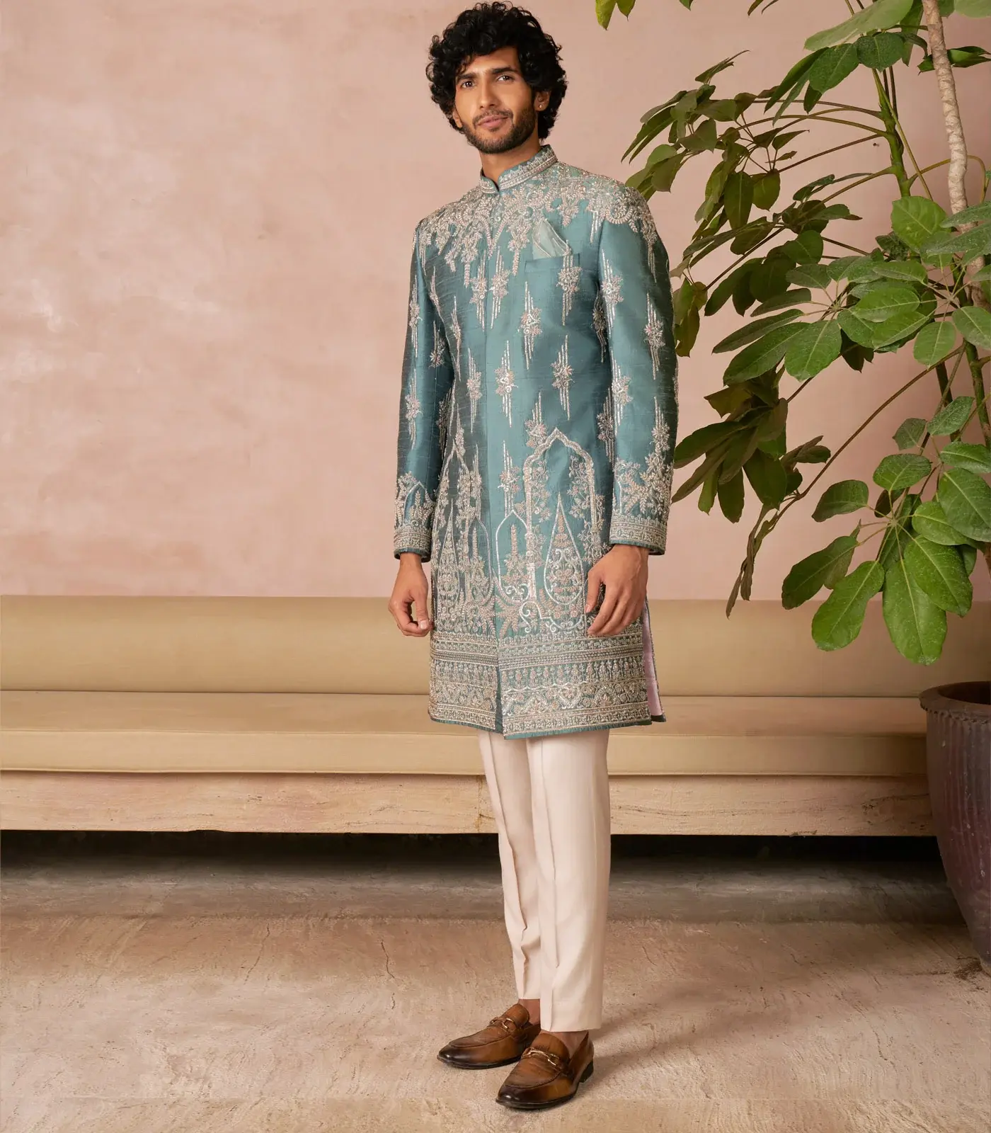 MARINE BLUE SHERWANI MARINE BLUE SHERWANI