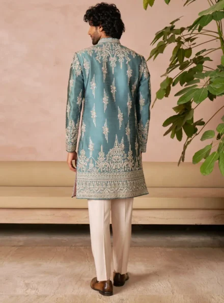 MARINE BLUE SHERWANI
