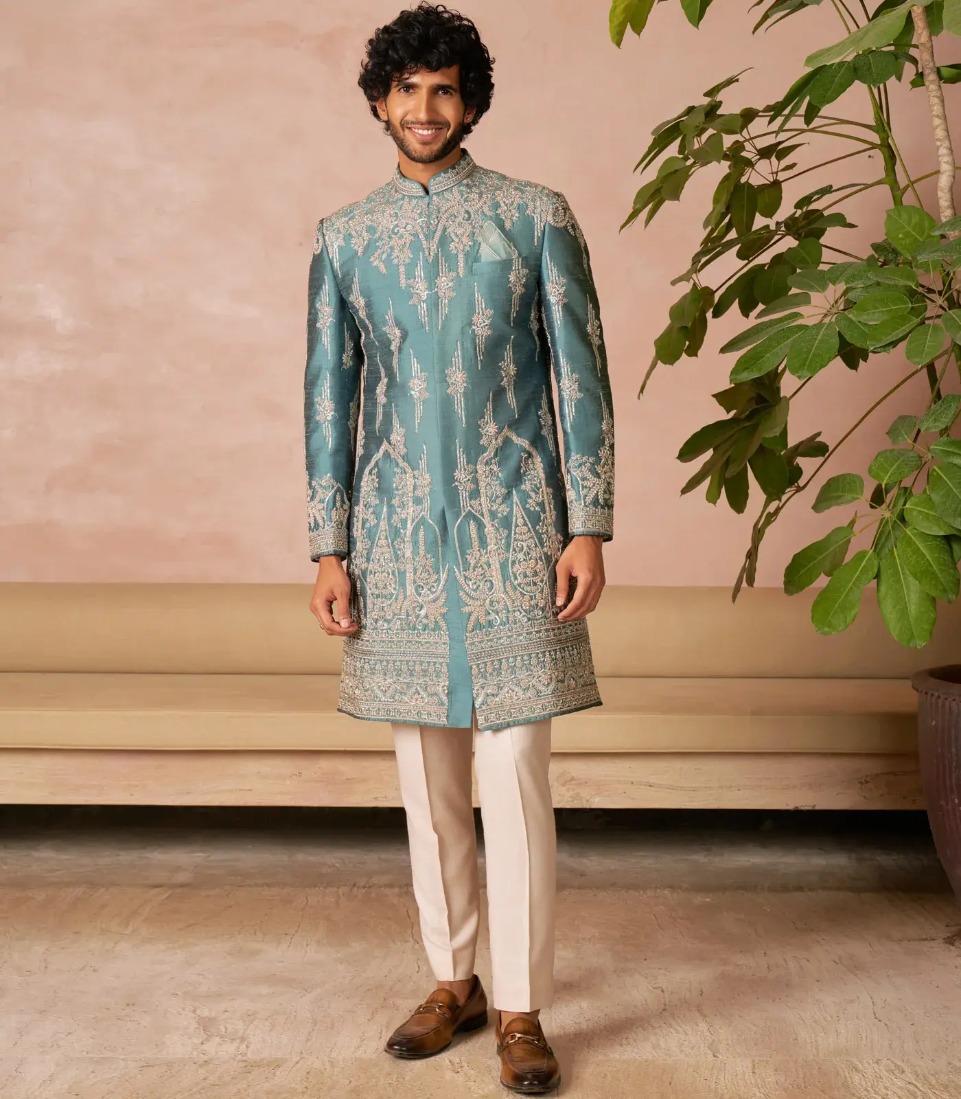 MARINE BLUE SHERWANI MARINE BLUE SHERWANI