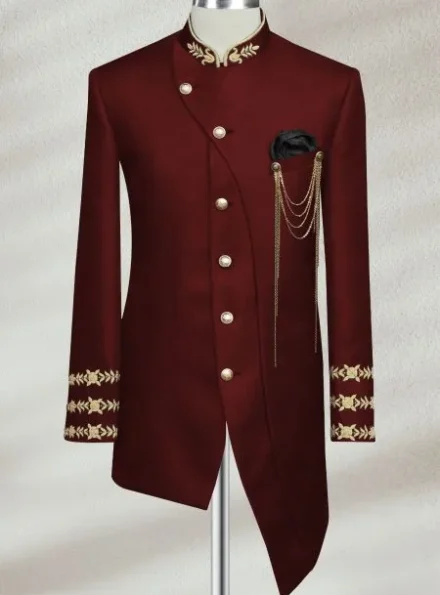 MAROON PRINCE COAT