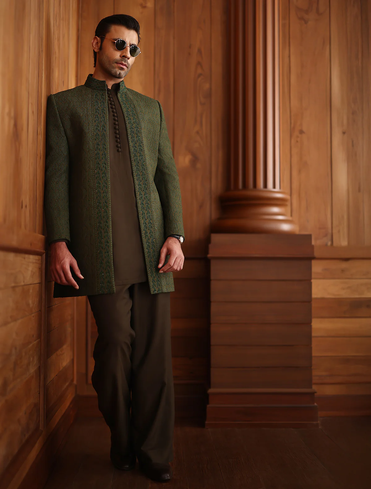 gentssuitingbyfab-pc-olive LONG GREEN PRINCE COAT