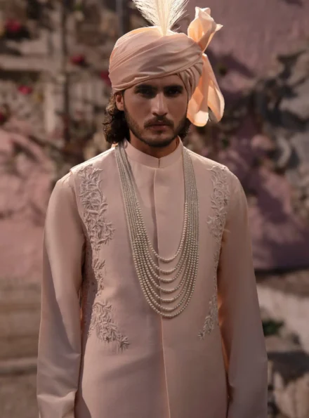 Peach Silk Waistcoat