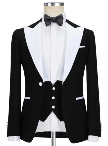 Black and White 3 Piece Suit