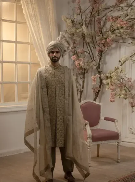 Regal Gold Sherwani