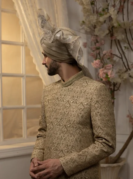 Regal Gold Sherwani