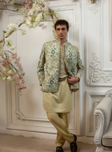 Silk Jacquard Prince Coat