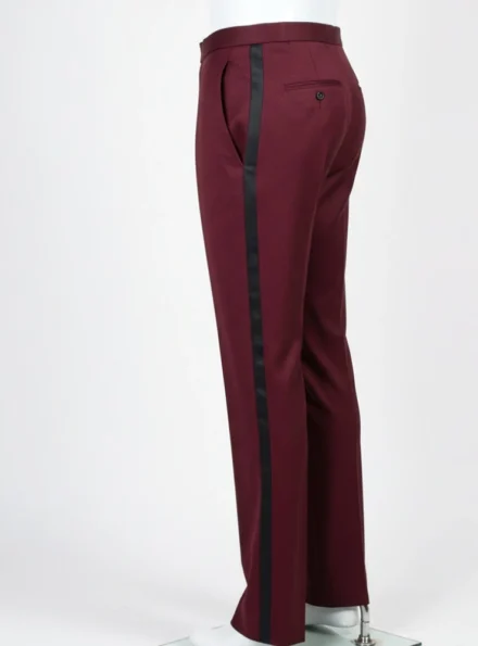 Double Breasted Maroon 3 Piece Suit