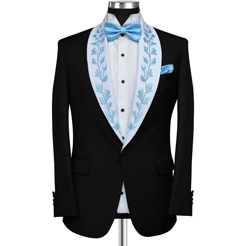 Embroidered 3 Piece Suit for Groom Embroidered 3 Piece Suit for Groom
