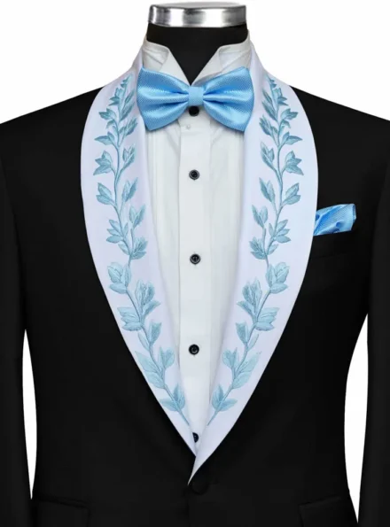 Embroidered 3 Piece Suit for Groom